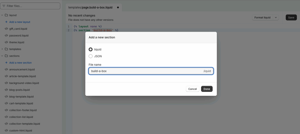 Create a Build Your Own Box Feature in Shopify (Without Paid Apps) 4 Build Your Own Box Section